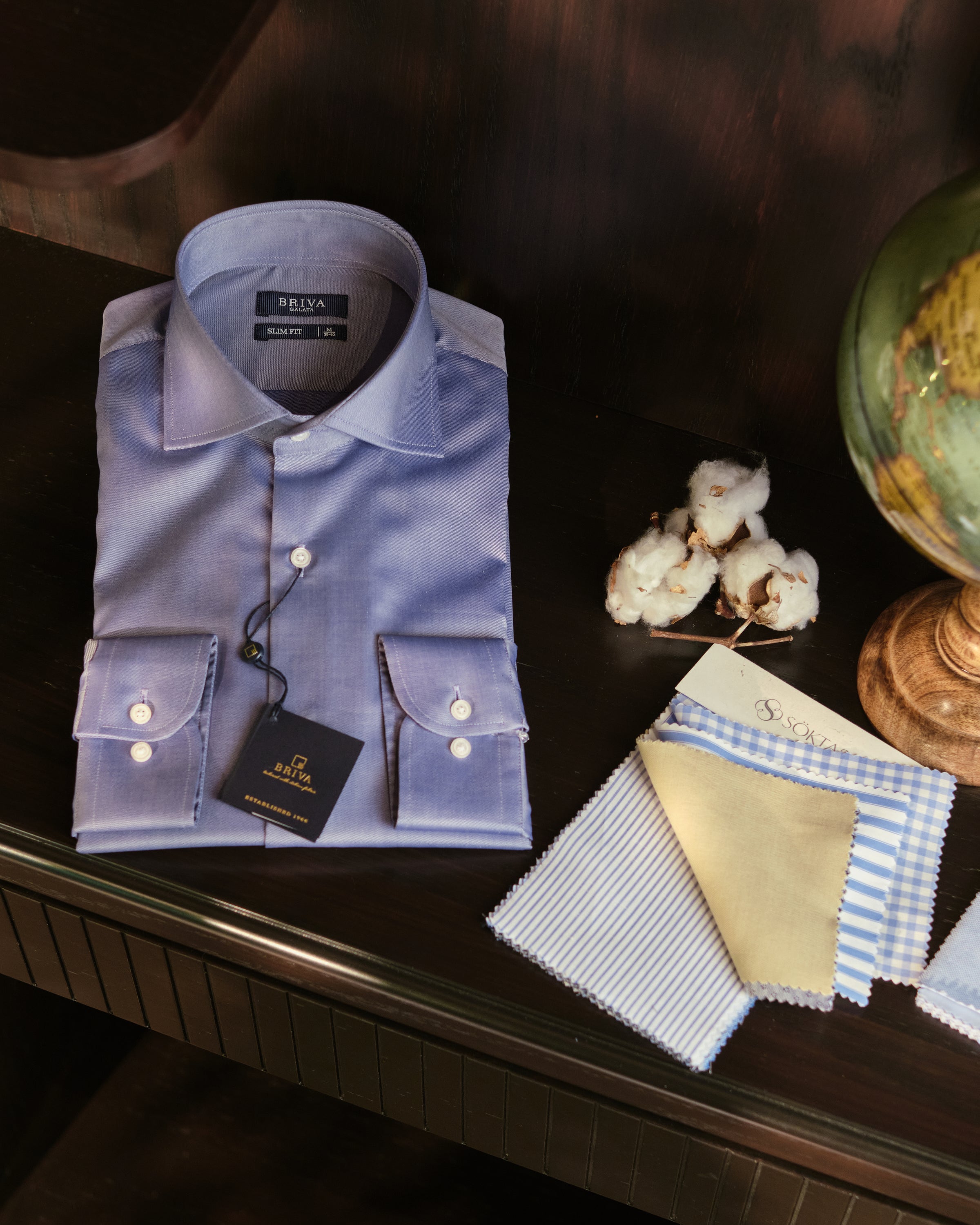 TWILL %100 Cotton İtalyan Yaka Gömlek SLİM FİT