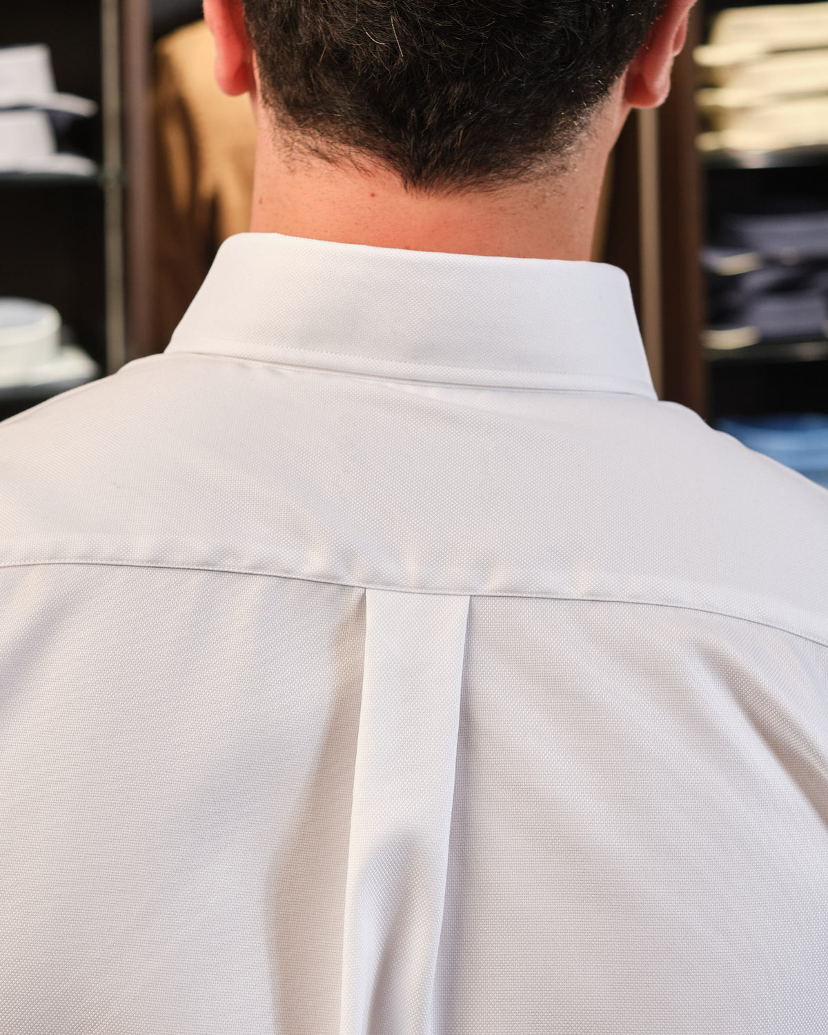 NON-IRON %100 Pamuk OXFORD Yaka Düğmeli Dik Yaka Gömlek